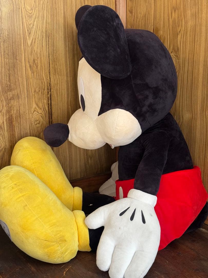 【美品】ディズニー　15周年　ミッキー　大きな　巨大　特大ぬいぐるみ