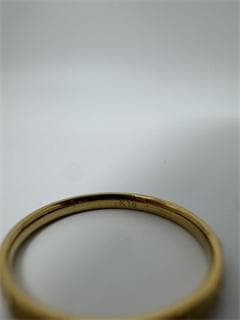 K18 ゴールドリング 彫刻入り0.78g 11号