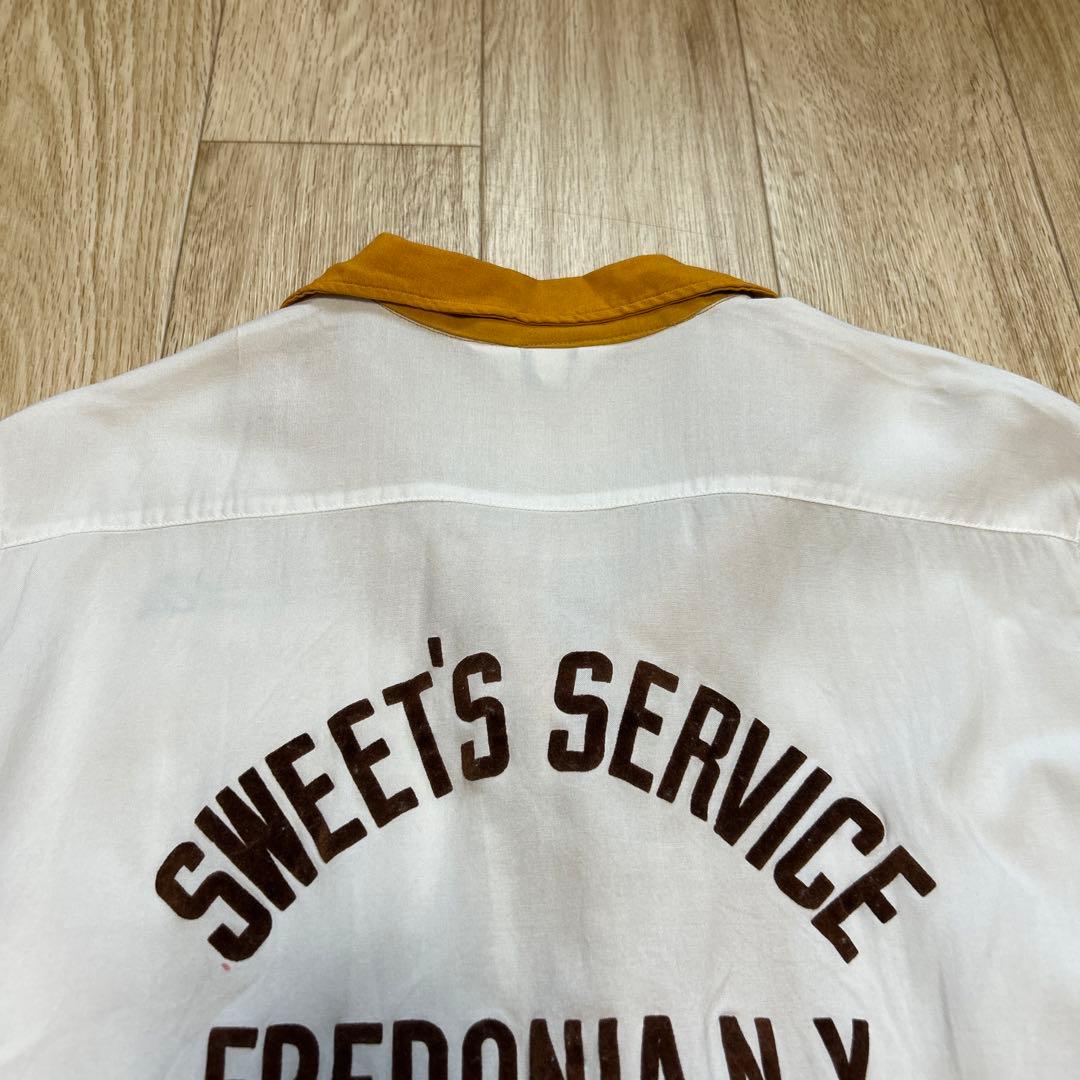 古着屋購入　ヴィンテージ　ボーリングシャツ　60s フロッキープリント