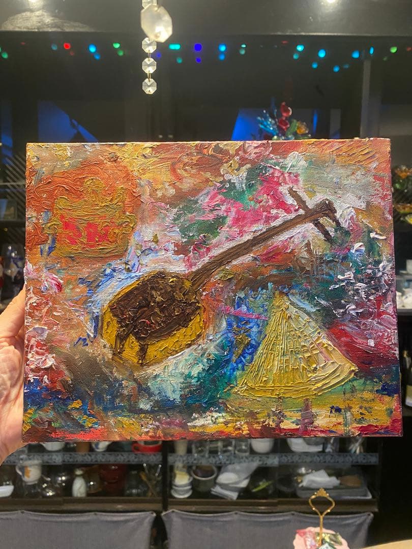 油彩画 【Okinawa at that time】F3