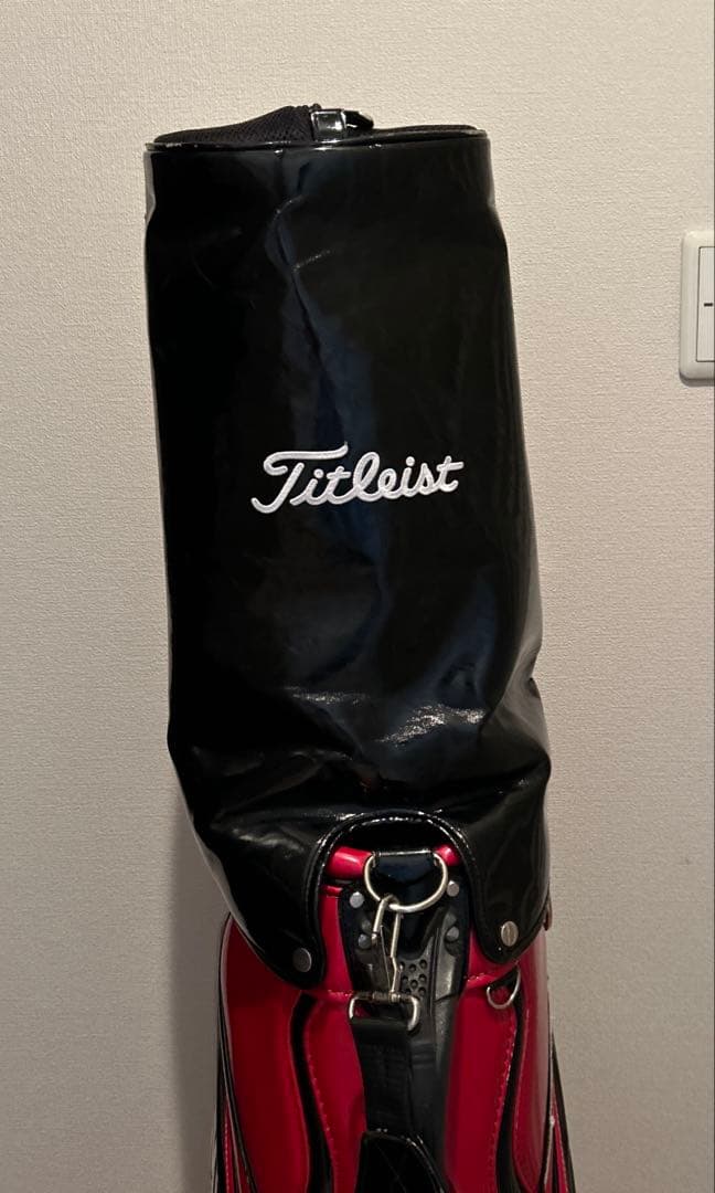 Titleist ゴルフバッグ 黒/赤