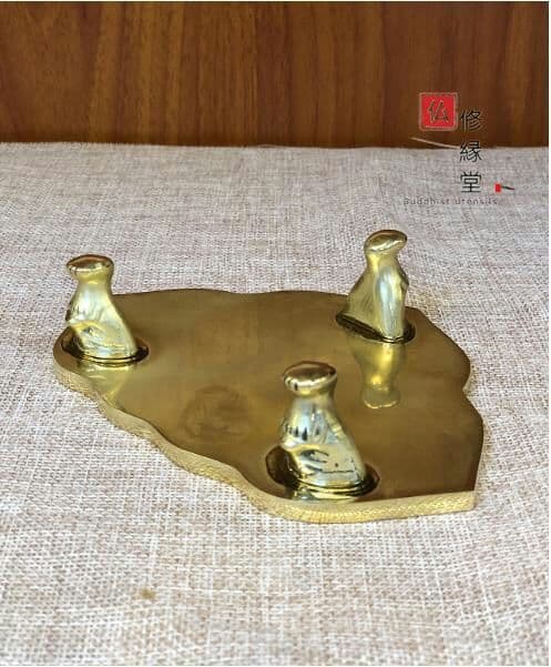 密教法具 真言宗 法器セット 金剛鈴·金剛盤·独鈷杵·三鈷杵·五鈷杵 真鍮製