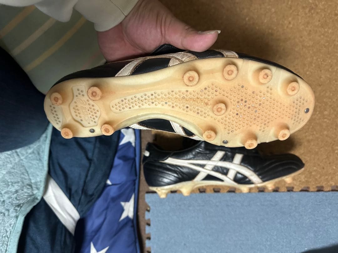 ASICS スパイクシューズ 12002 ブラック/ホワイト