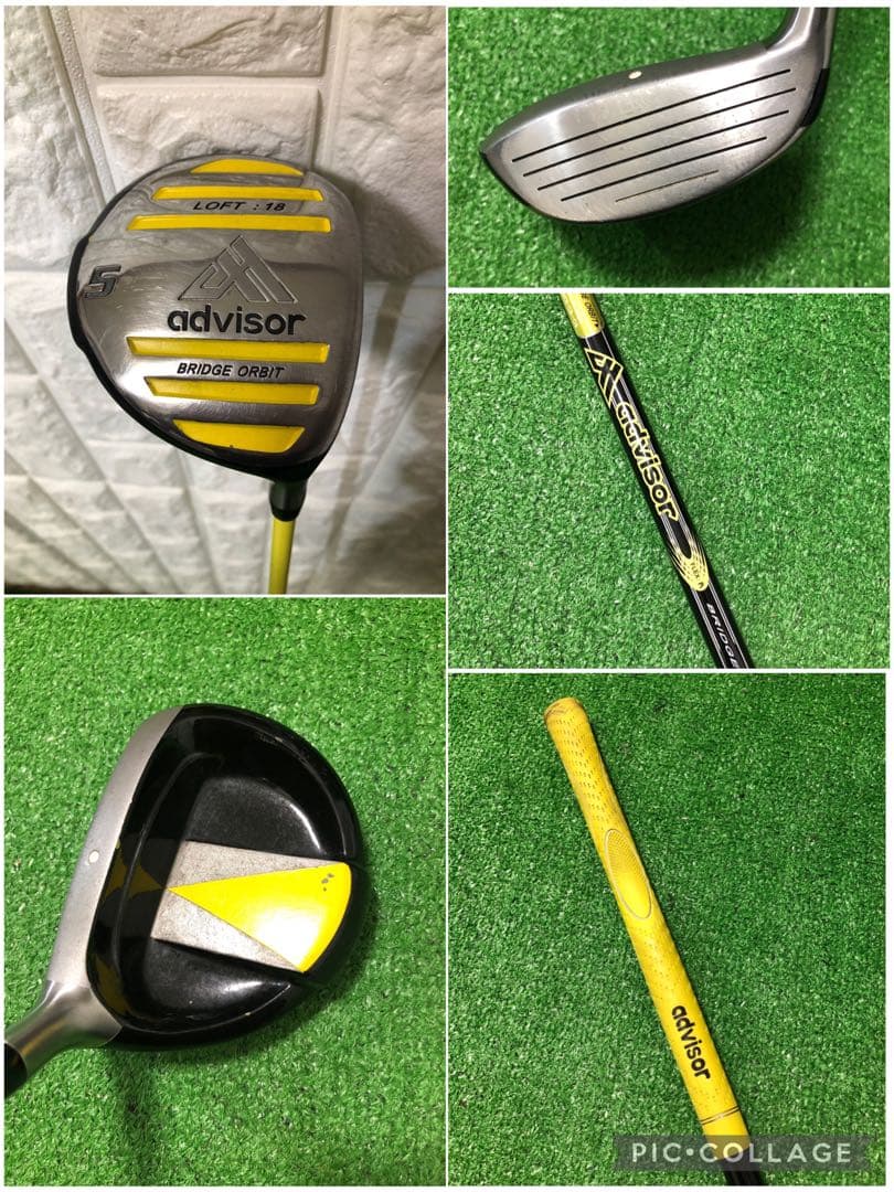 初心者おすすめ☆メンズ ゴルフクラブセット☆アドバイザー☆キャディバッグ付