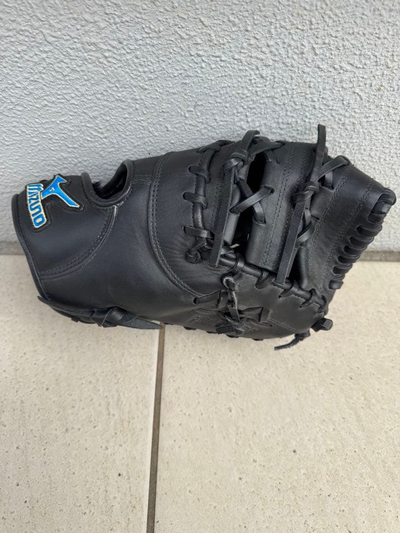 Mizuno ブラック 軟式ファーストミット　一般用