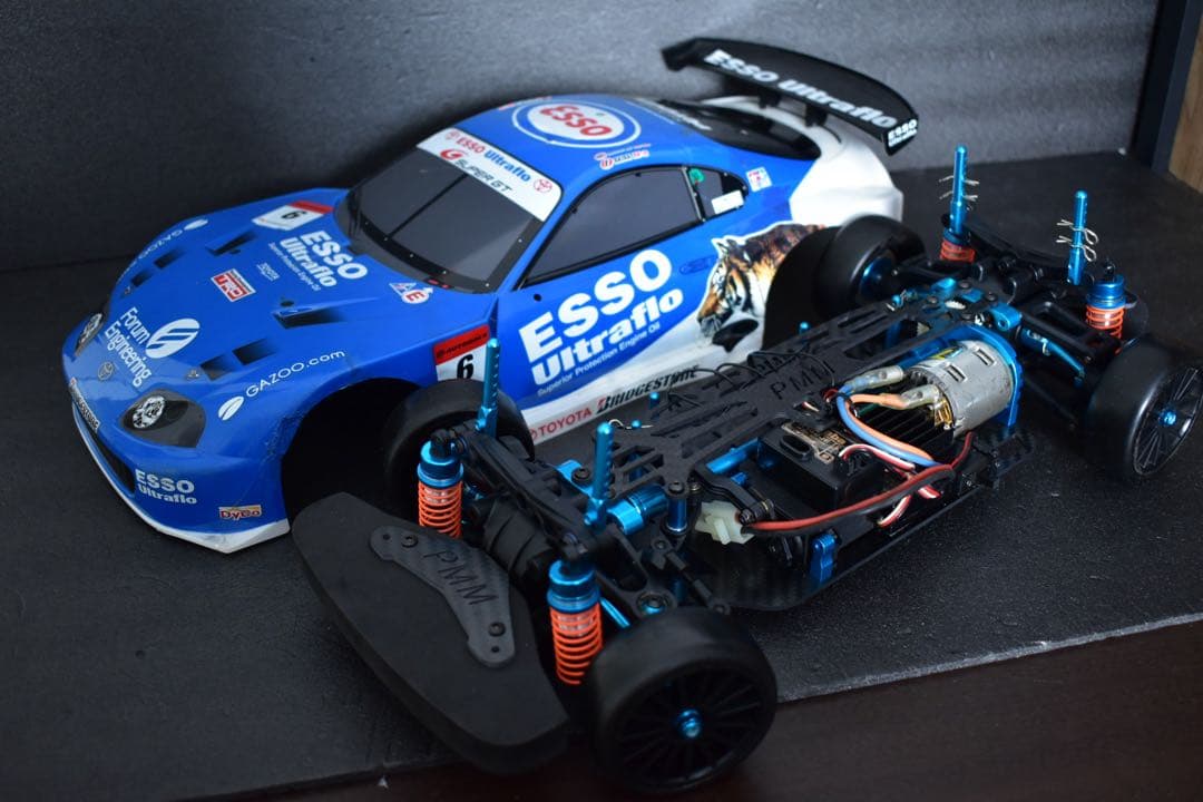 PMM TT-02用 フルカーボン＆アルミシャーシ タミヤ メカ付き ラジコン