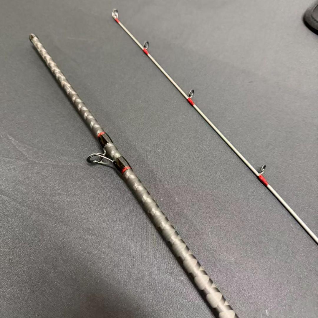 お得❗️21炎月BB B69MH-S/2 タイラバロッド　スパイラルガイド仕様