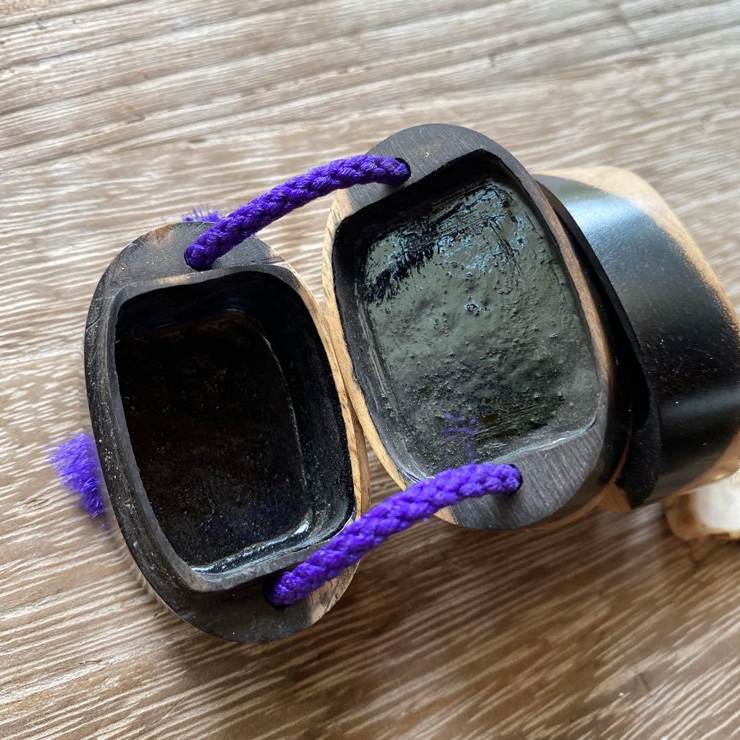 【希少素材】黒柿×鹿角 印籠｜伝統技術の手作り工芸｜和風モダンな逸品