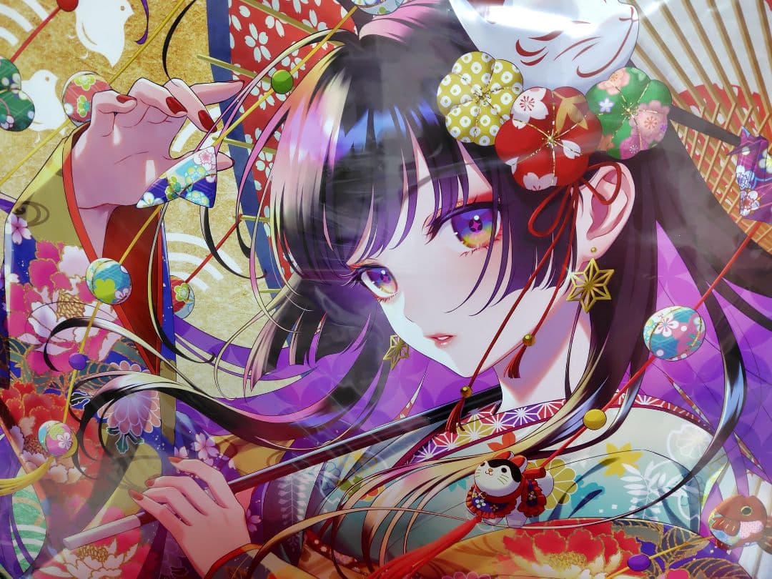 森倉円 複製原画 『千代に紡ぐ願いごと』 絵師100人展 大阪関西万博篇