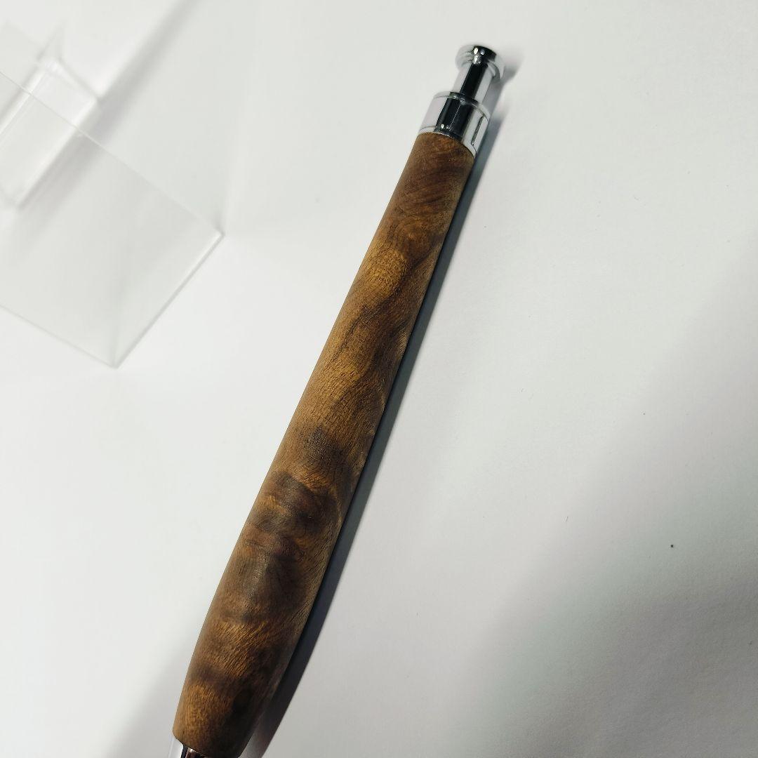 【極上杢】こぶた工房 マーブルウッド シャープペンシル クリップ傷なし