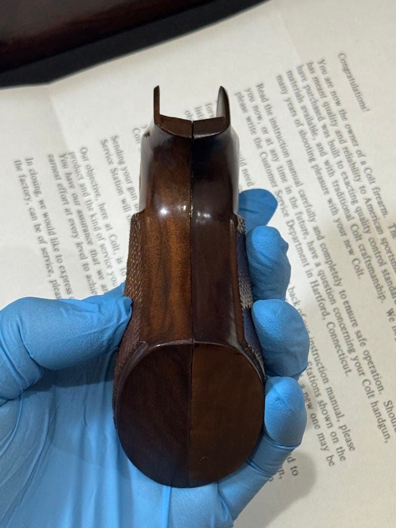 【実物】コルト社純正 パイソン 3rd 前期 空箱・木製グリップ スクリュー他