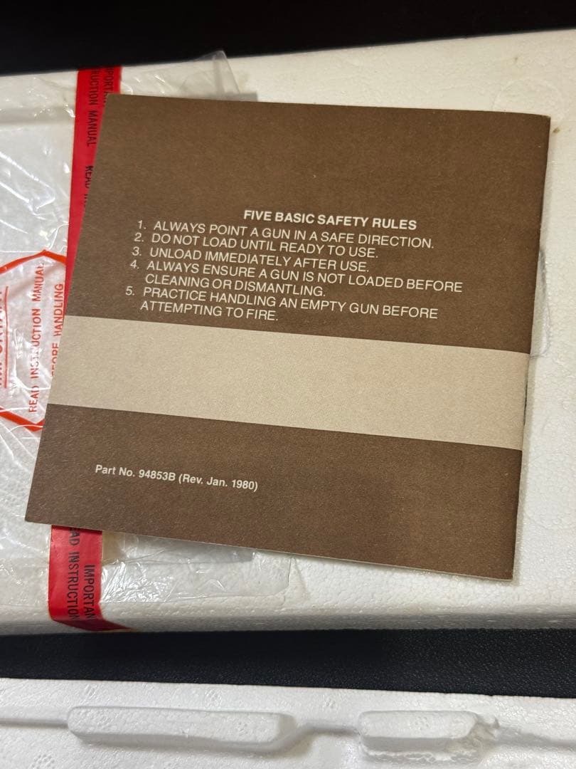 【実物】コルト社純正 パイソン 3rd 前期 空箱・木製グリップ スクリュー他