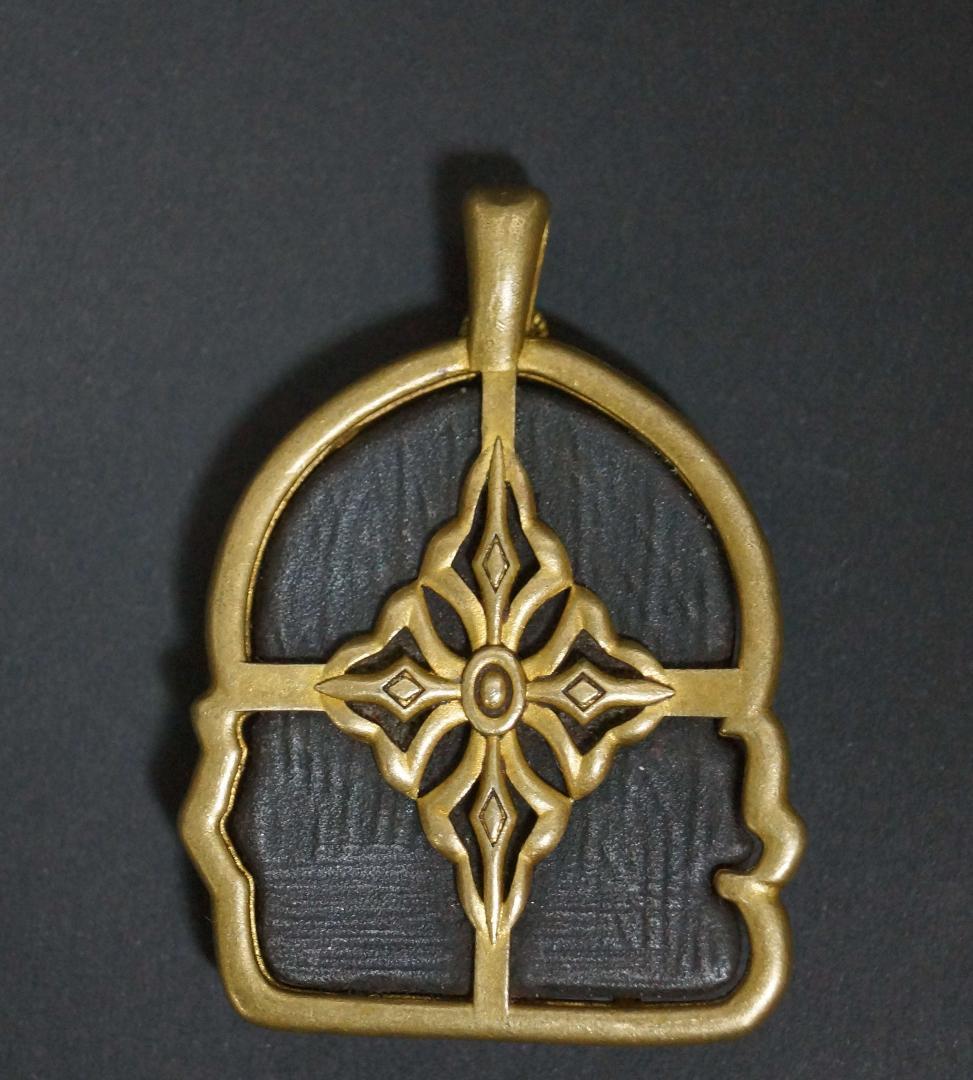 チベットトクチャ(Thogchags) 銅地天鉄 女神ザキラム 隕鉄根付 お守り