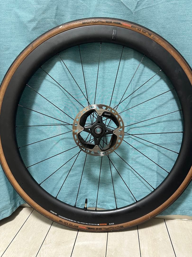 【走行200km未満】SHIMANO105カーボンホイール C46 F/Rセット