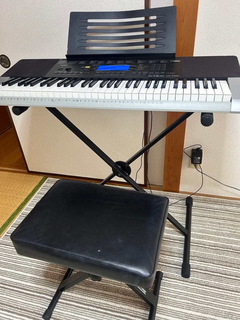 CASIO CTK-4400キーボード スタンド 椅子付き