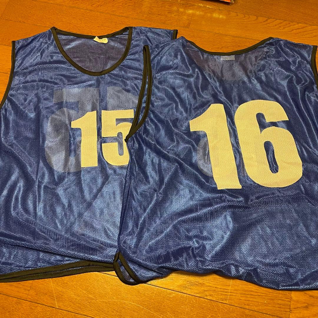 ビブス　20枚　番号　サッカー　イベント　バスケ　陸上　セット　ジュニア　学童