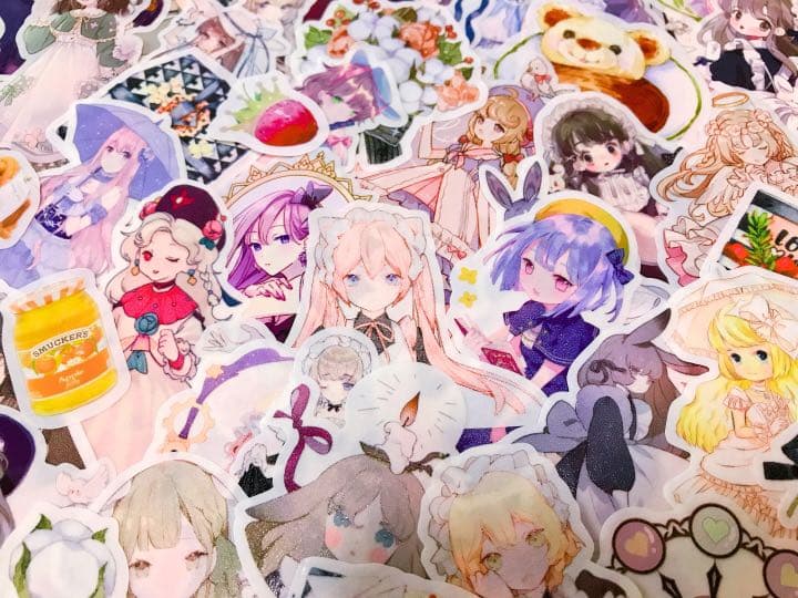 可愛いい❤️❤️人物マステフレークシール( ⸝⸝•ᴗ•⸝⸝ )152