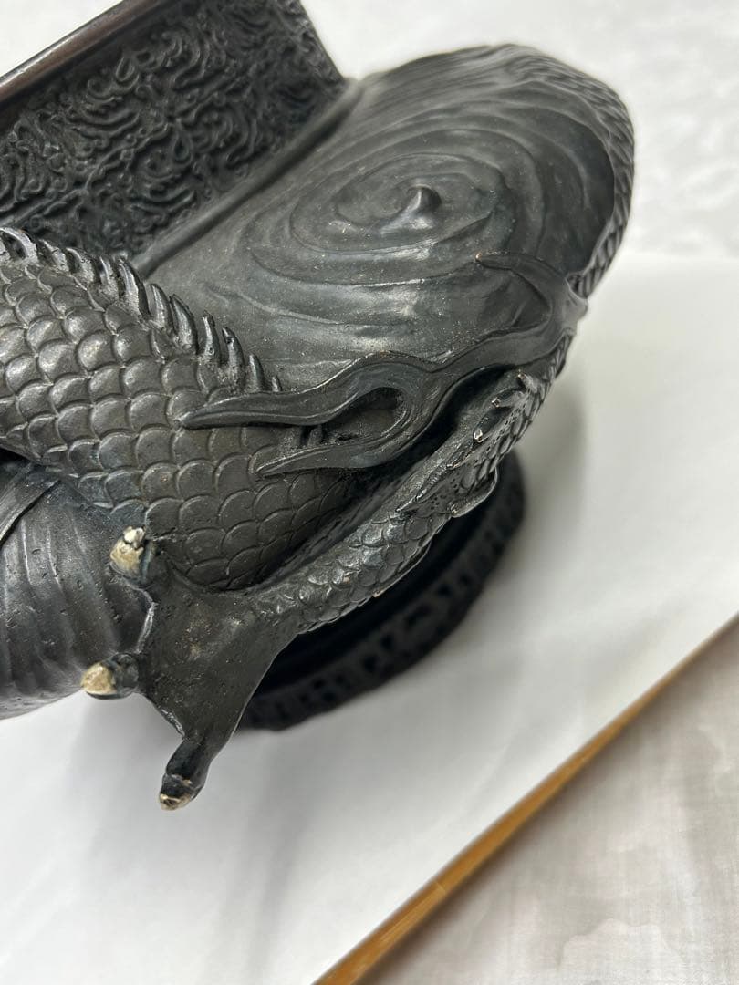 銅　壺　龍　アンティーク　骨董 コレクション 古美術