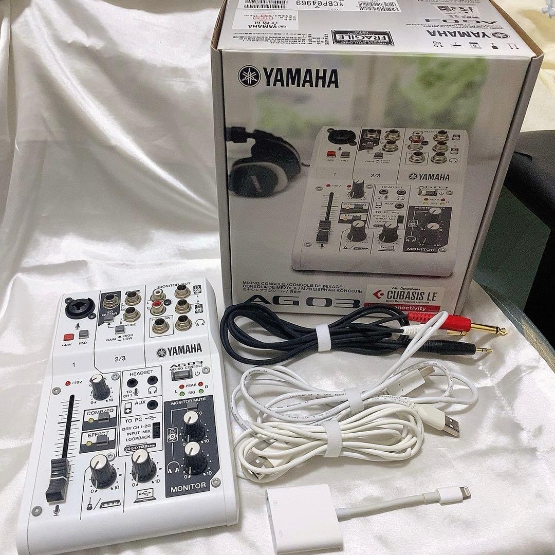 YAMAHA AG03 Apple純正カメラアダプター すぐに使える配信セット