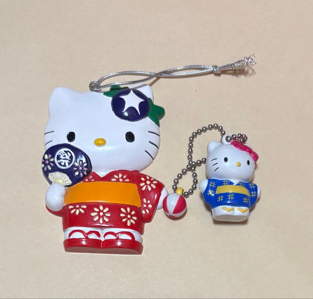 ハローキティ　キティ　キーホルダー　祭り　1998年製　2001年製　希少品