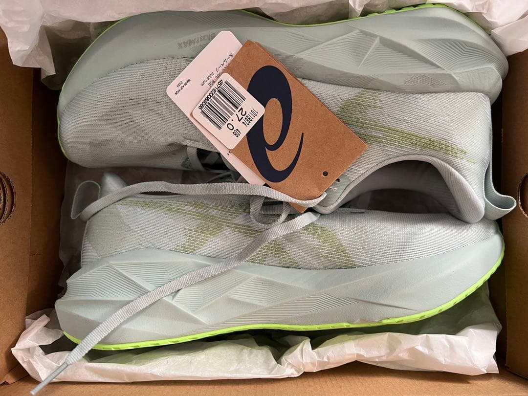 asics NOVABLAST 5 27.0 ライトグレー/グリーン