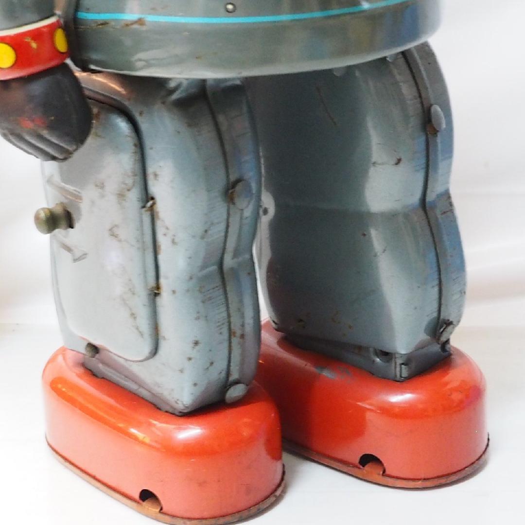 野村【鉄人28号 No.2 ブリキ電動歩行 動作不良】当時物TIN TOY 箱無