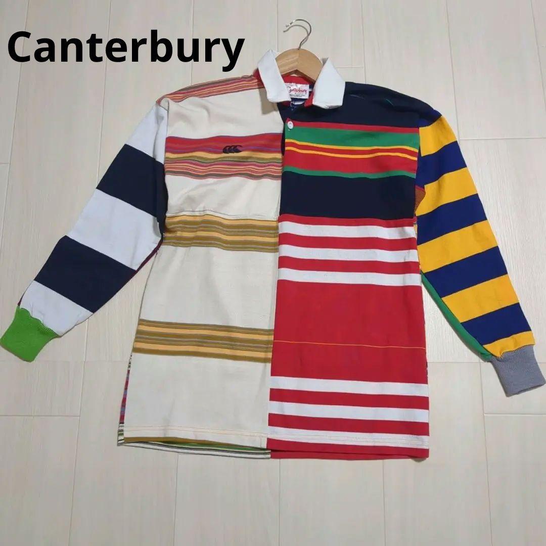 Canterbury ラガーシャツ S クレイジーパターン 好配色 カンタベリー