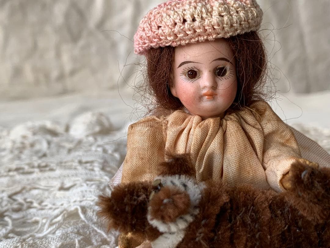 フランスアンティーク 希少 フレンチミニョネット ビスクドール