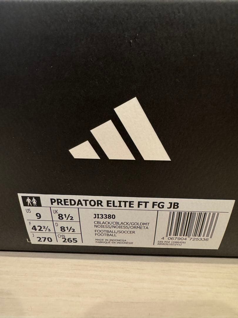 Adidas プレデター ELITE FT FG JB ベリンガム　27.0cm