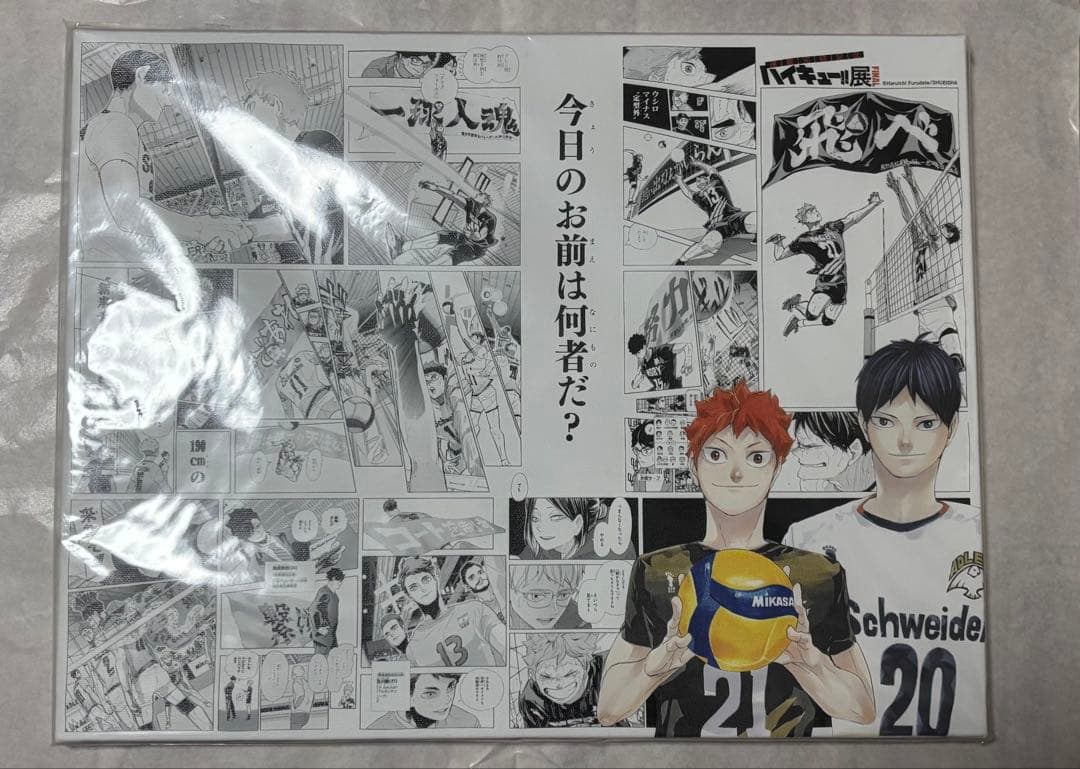 ハイキュー‼︎原画展FINAL アートボード [挑戦者たち/日向と影山]