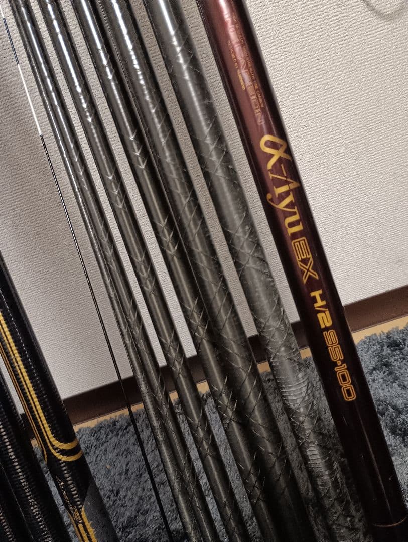 シマノ、リョービ、ダイワ鮎竿