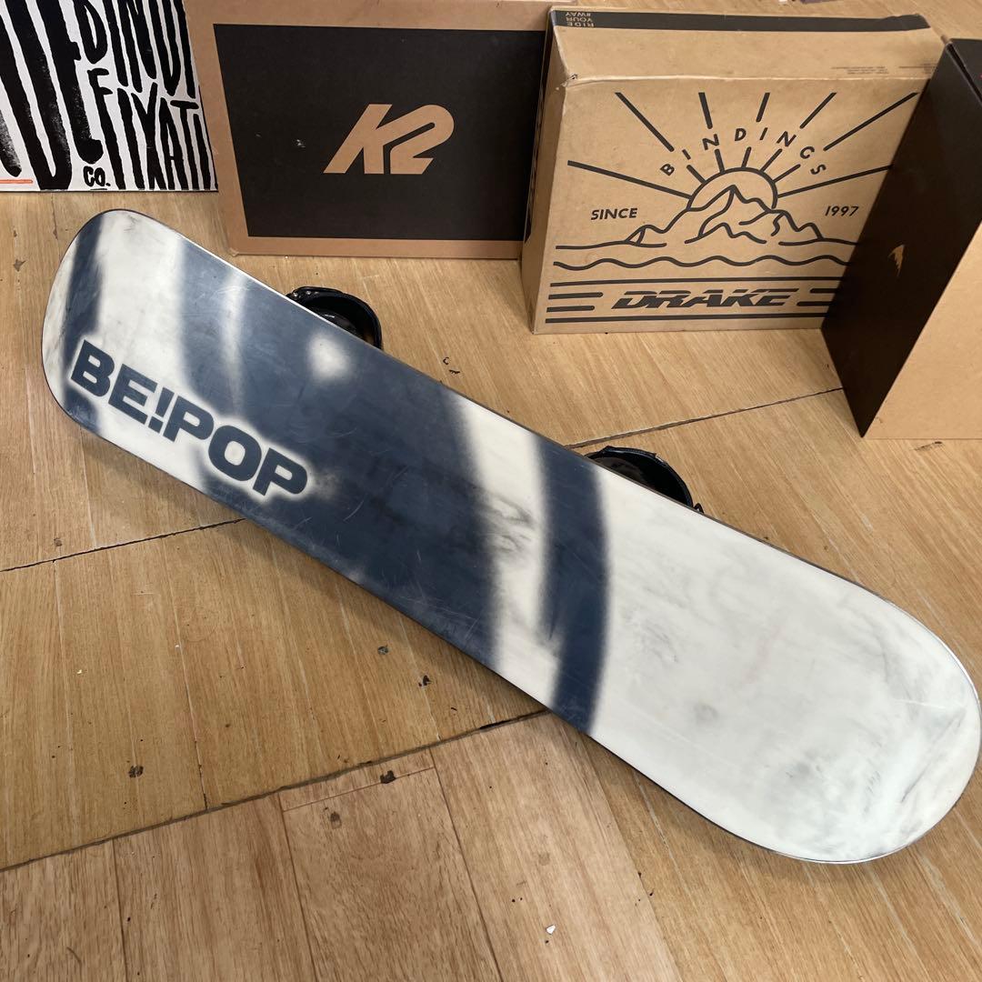 BEPOP×LASTARTS　キッズスノーボード　バイン付4点セット　98㎝