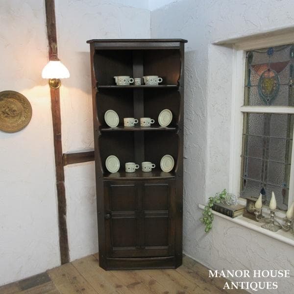 イギリス ビンテージ 家具 アーコール コーナーキャビネット 英国 6997d
