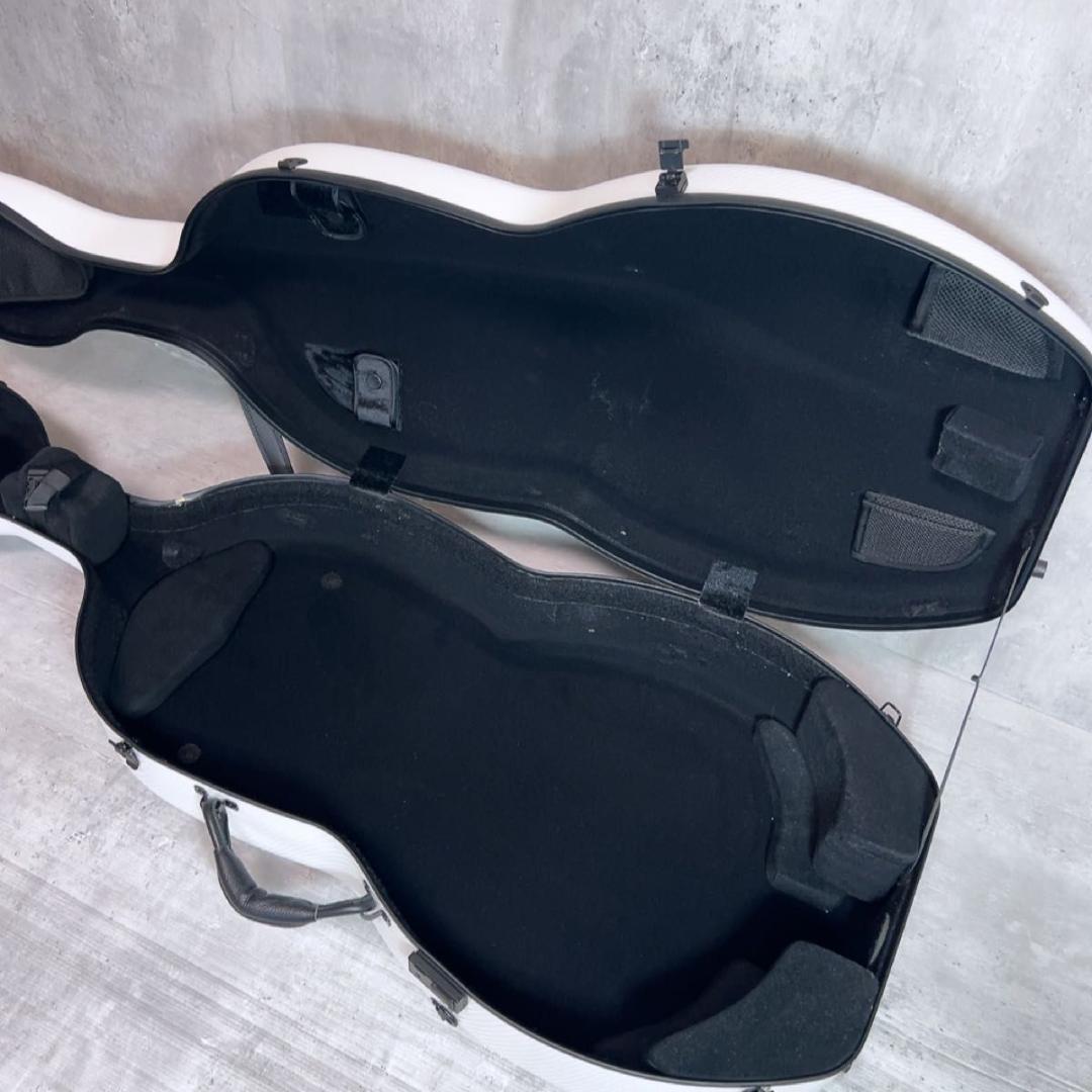 美品！　PURE GEWA ゲバ　チェロケース　白　ハードケース