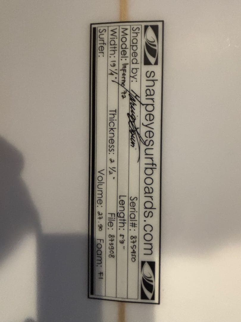 Sharp Eye 5'9\"ショートボード☆美品 フィン、リーシュセット