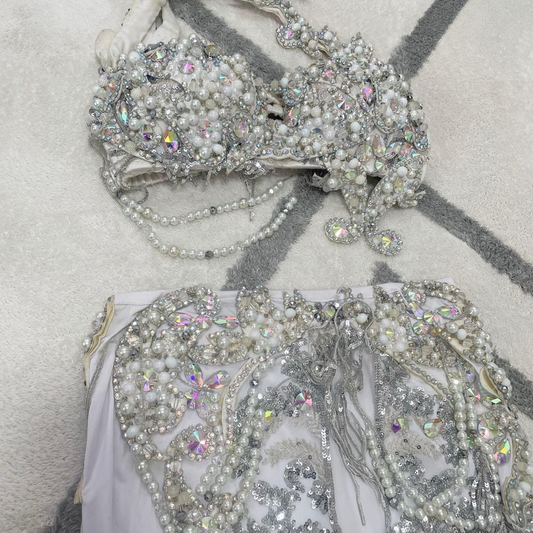 ベリーダンス 衣装　ホワイト