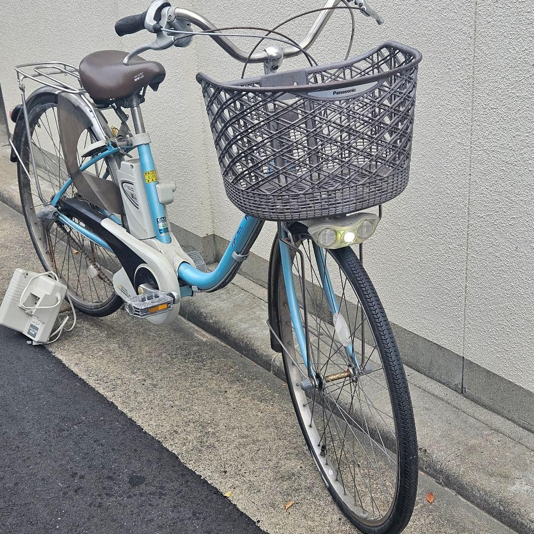 パナソニック♪電動アシスト自転車♪ViViきれいなターコイズ5Ah 長押し5点灯