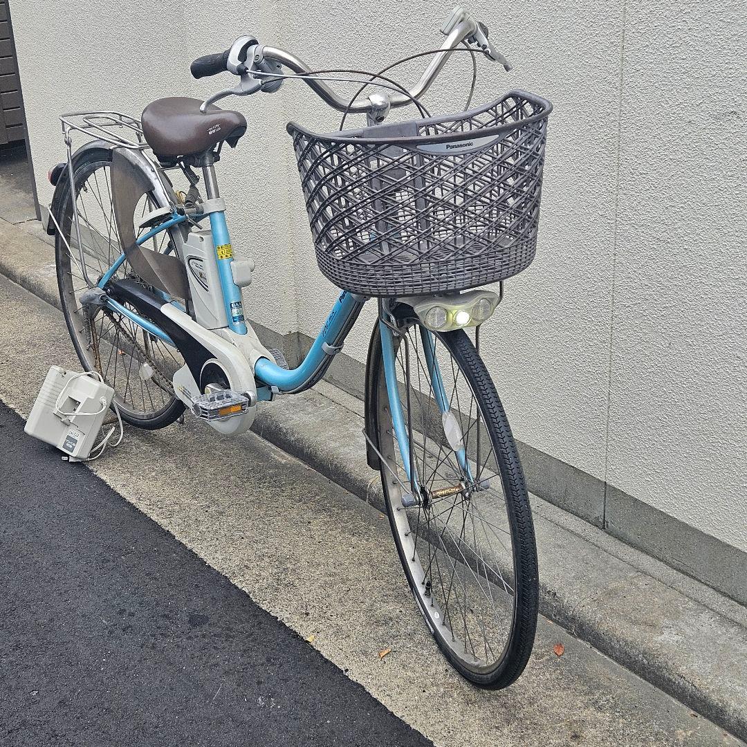 パナソニック♪電動アシスト自転車♪ViViきれいなターコイズ5Ah 長押し5点灯