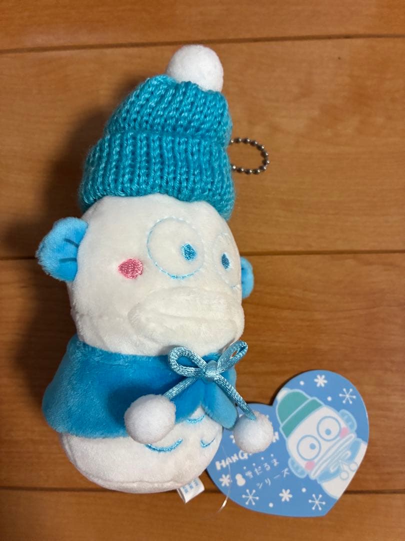 ハンギョドン　雪だるまシリーズ　むにゅぐるみ　ぬいぐるみマスコット　タグ付