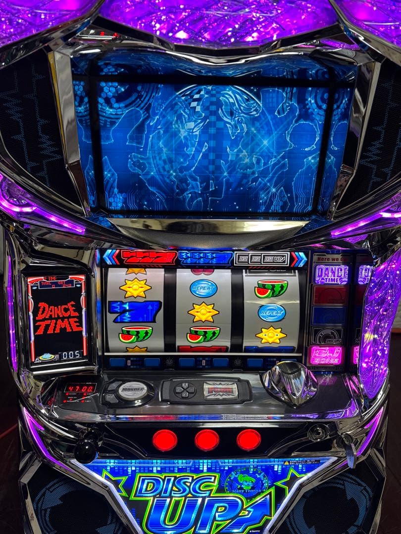 【送料無料】名機！ディスクアップ サミー 青パネル 静音仕様 不要機付