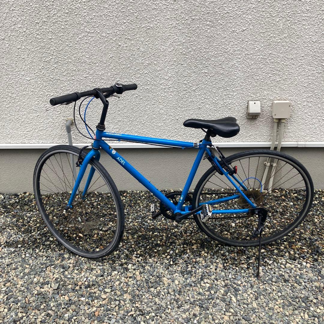 引取り限定　福岡　クロスバイク　700cc 27インチ　鮮やかなブルー　通勤通学
