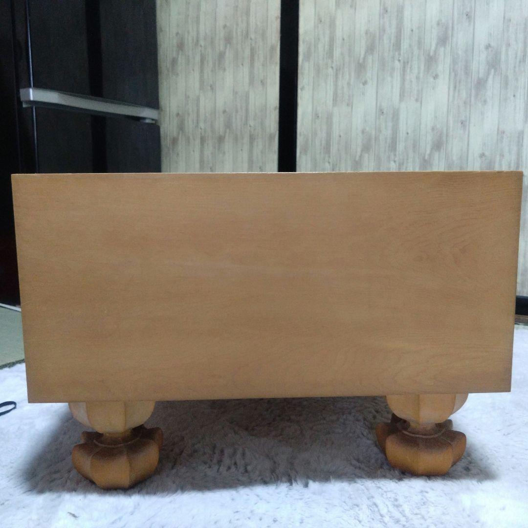 【囲碁】本榧碁盤　7寸　　天地柾目盤