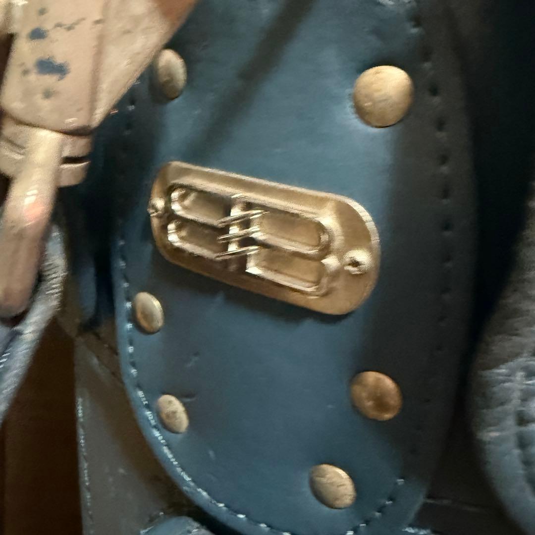 BALENCIAGA ゴルフバッグ キャディバッグ PUレザー ブルー