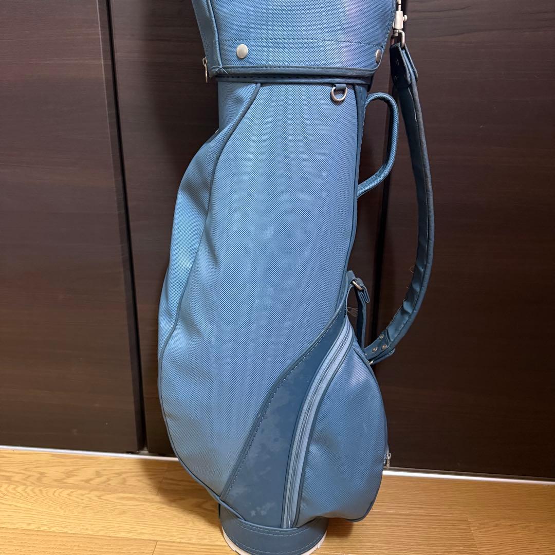 BALENCIAGA ゴルフバッグ キャディバッグ PUレザー ブルー