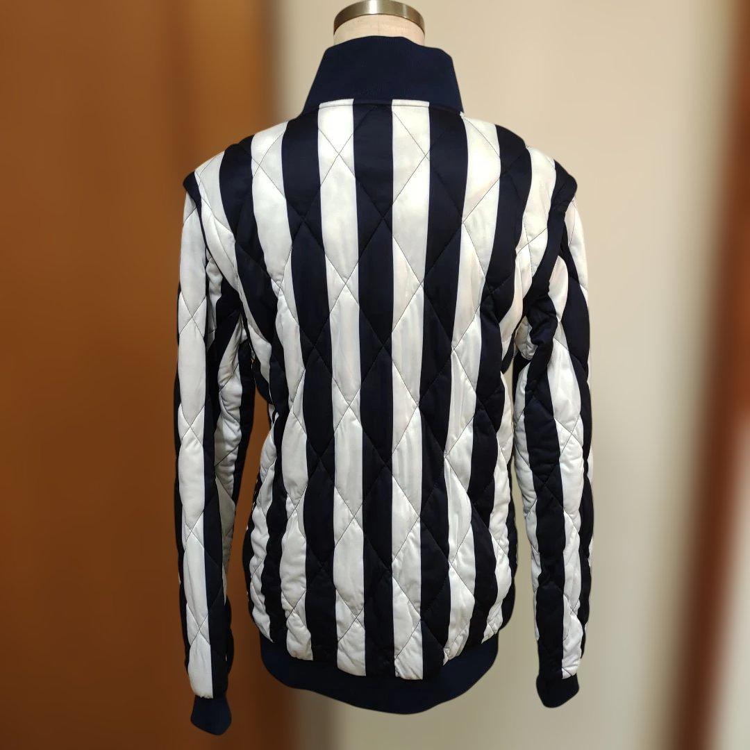 キャロウェイゴルフ　中綿ダウン　ベスト　ストライプ　白　紺　新品