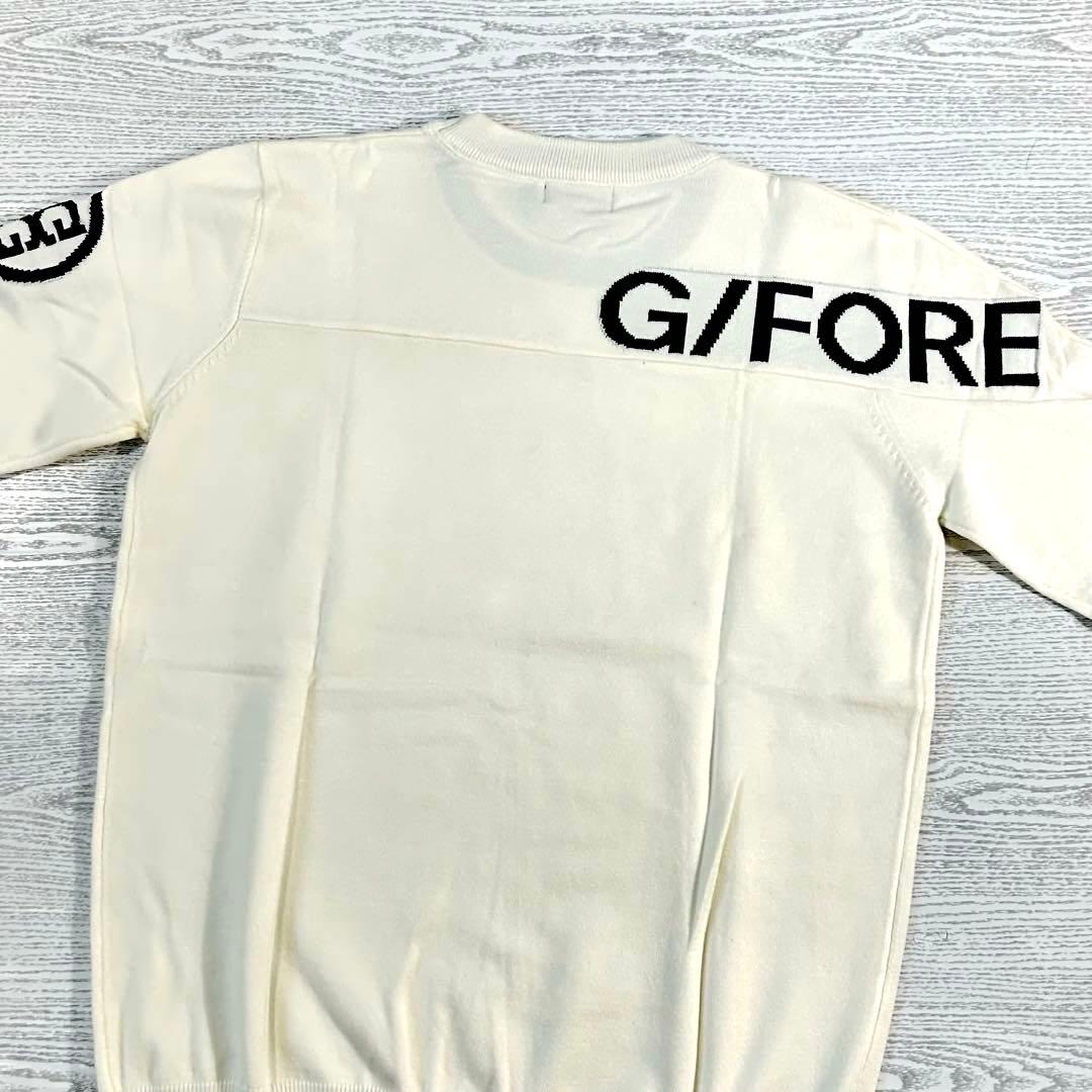 G/FORE ジーフォア　ロゴデザイン　クルーネックセーター　サイズL