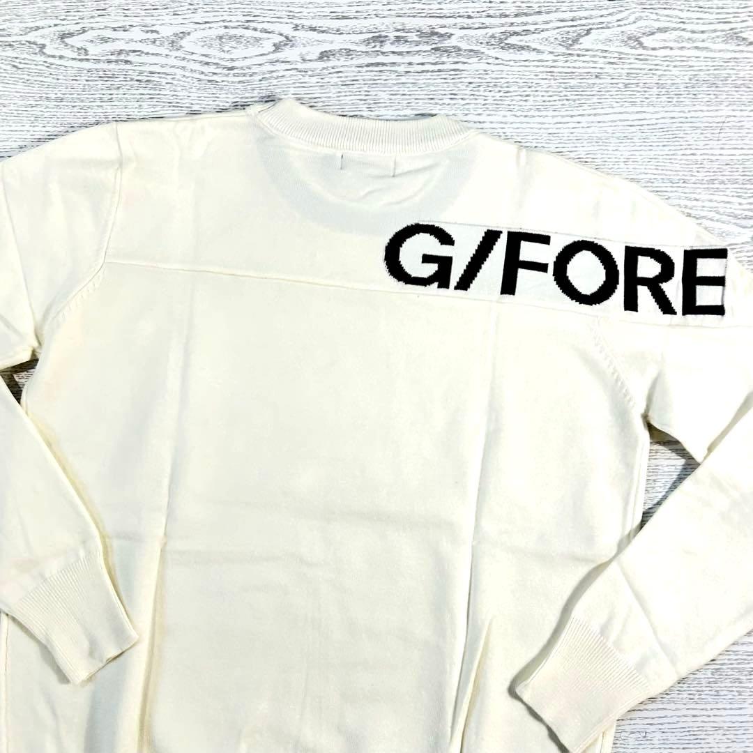 G/FORE ジーフォア　ロゴデザイン　クルーネックセーター　サイズL