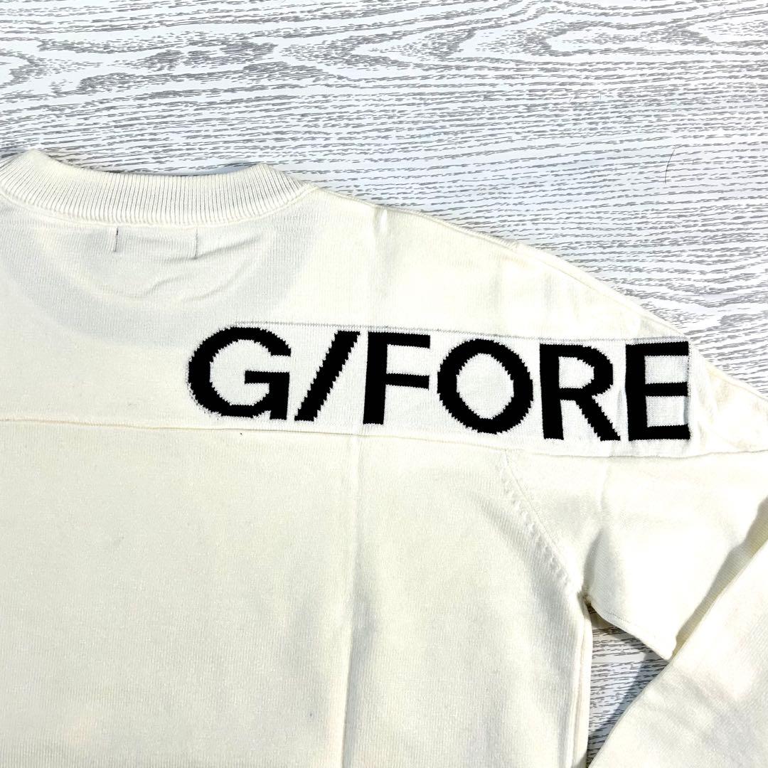 G/FORE ジーフォア　ロゴデザイン　クルーネックセーター　サイズL