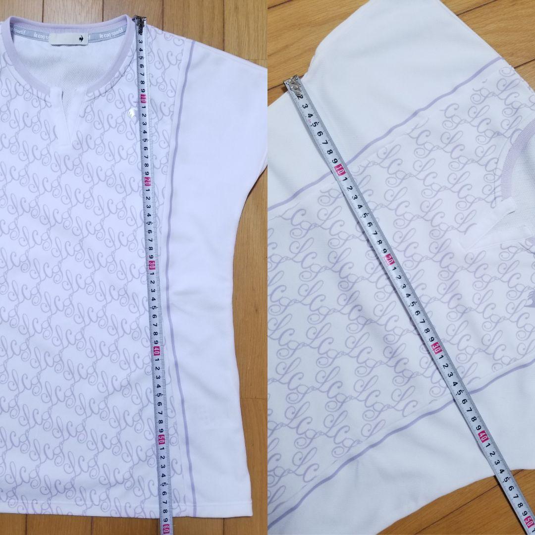 人気完売！ルコックテニスグラフィックゲームシャツLとスコートM 23FW