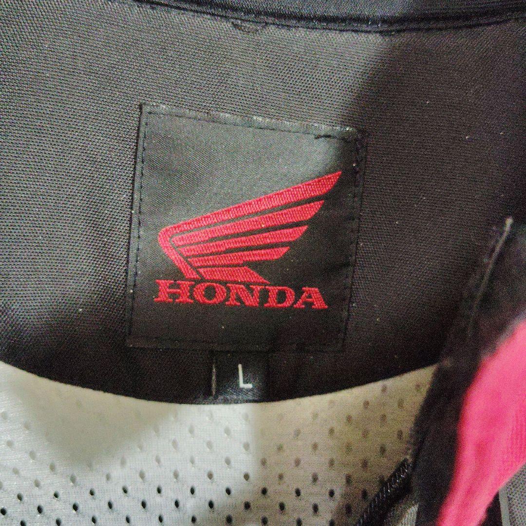 ホンダ　レーシングジャケット　ワッペン　黒　赤　プロテクター
